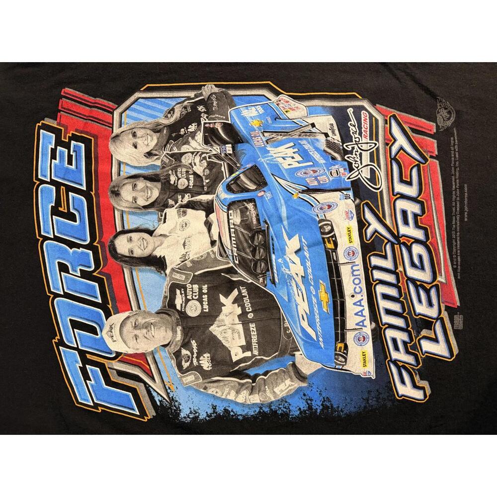 Y2k Force Family Legacy Racing Black Graphic Tee XXL - Picture 4 of 5